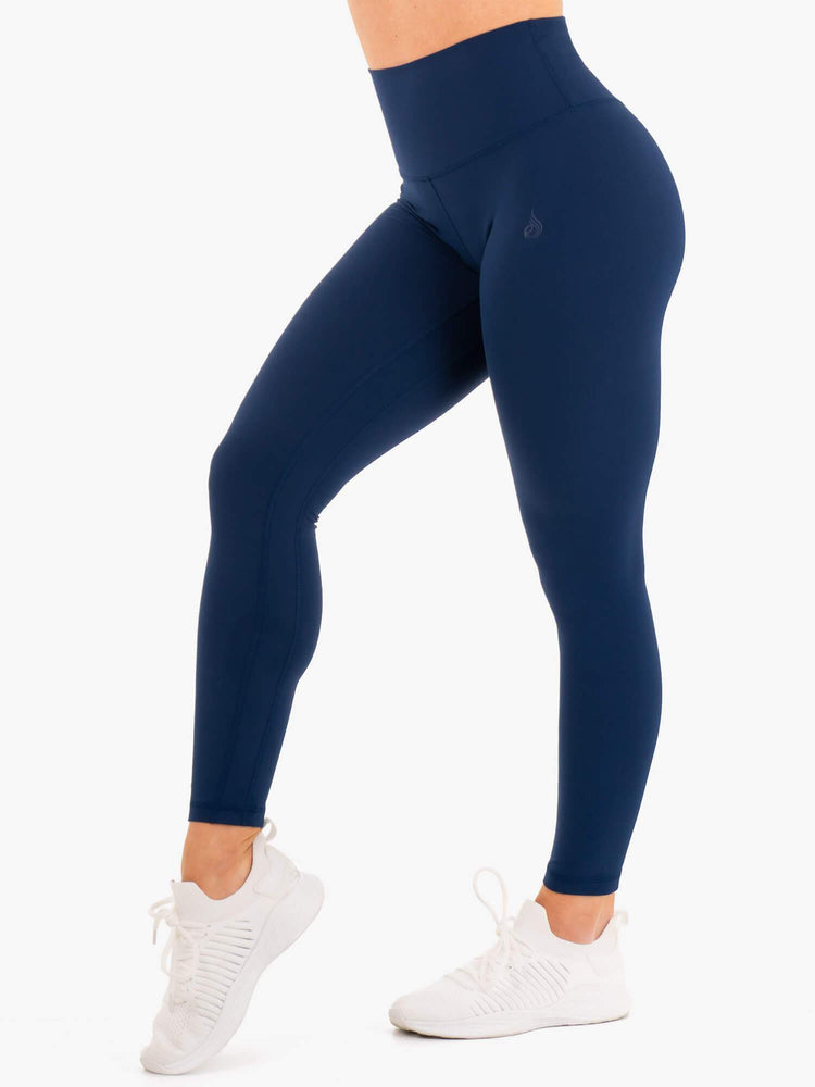 Leggins Ryderwear Nkd High Waisted Mujer Azul Marino | KOWPU5869