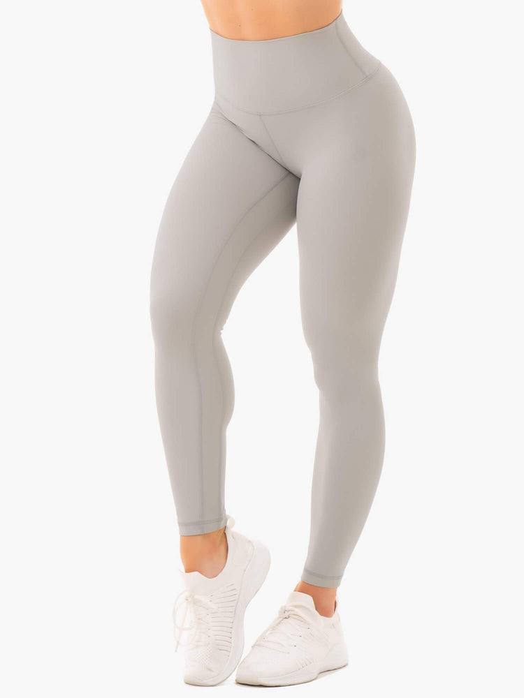 Leggins Ryderwear Nkd High Waisted Mujer Grises | VGUPL4078