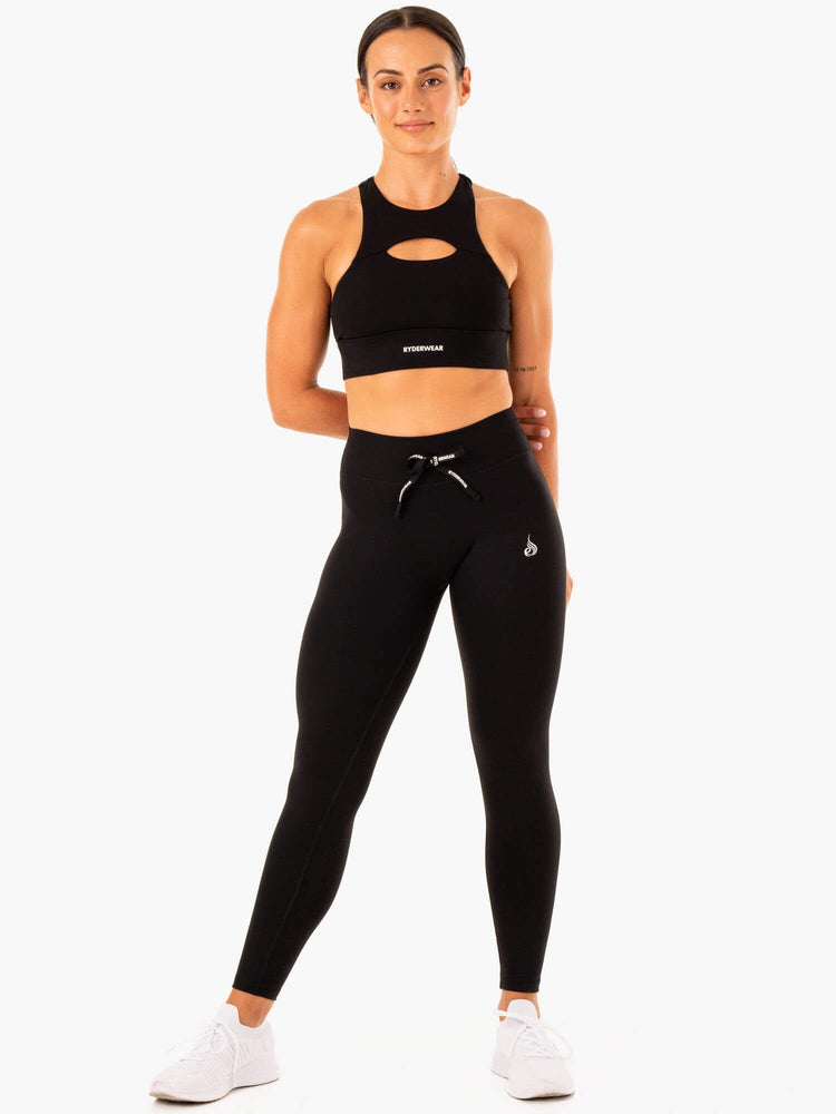 Leggins Ryderwear Replay High Waisted Mujer Negros | AJFTS0418