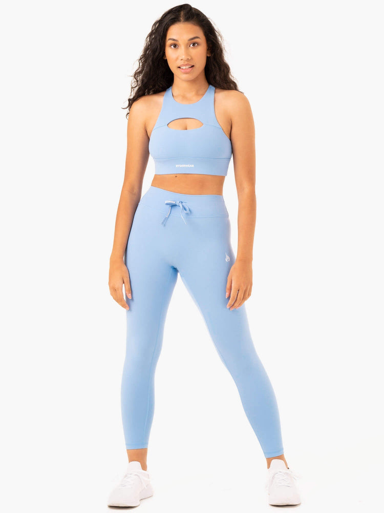 Leggins Ryderwear Replay High Waisted Mujer Azules | QAOZD4715