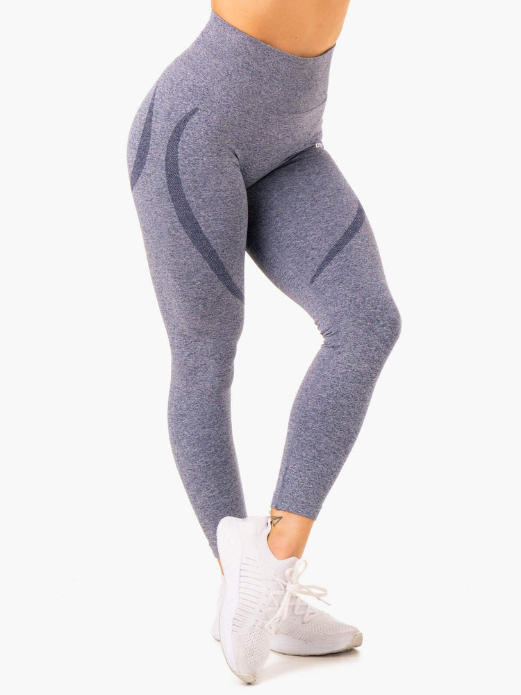 Leggins Ryderwear Sculpt Seamless Mujer Azul Marino | FPUBK7931