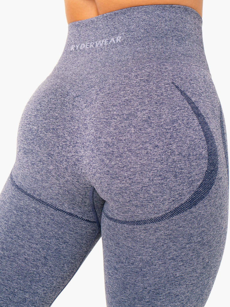 Leggins Ryderwear Sculpt Seamless Mujer Azul Marino | FPUBK7931