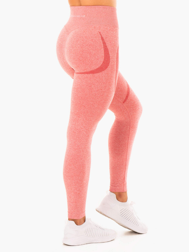 Leggins Ryderwear Sculpt Seamless Mujer Rosas | XPOIS7842