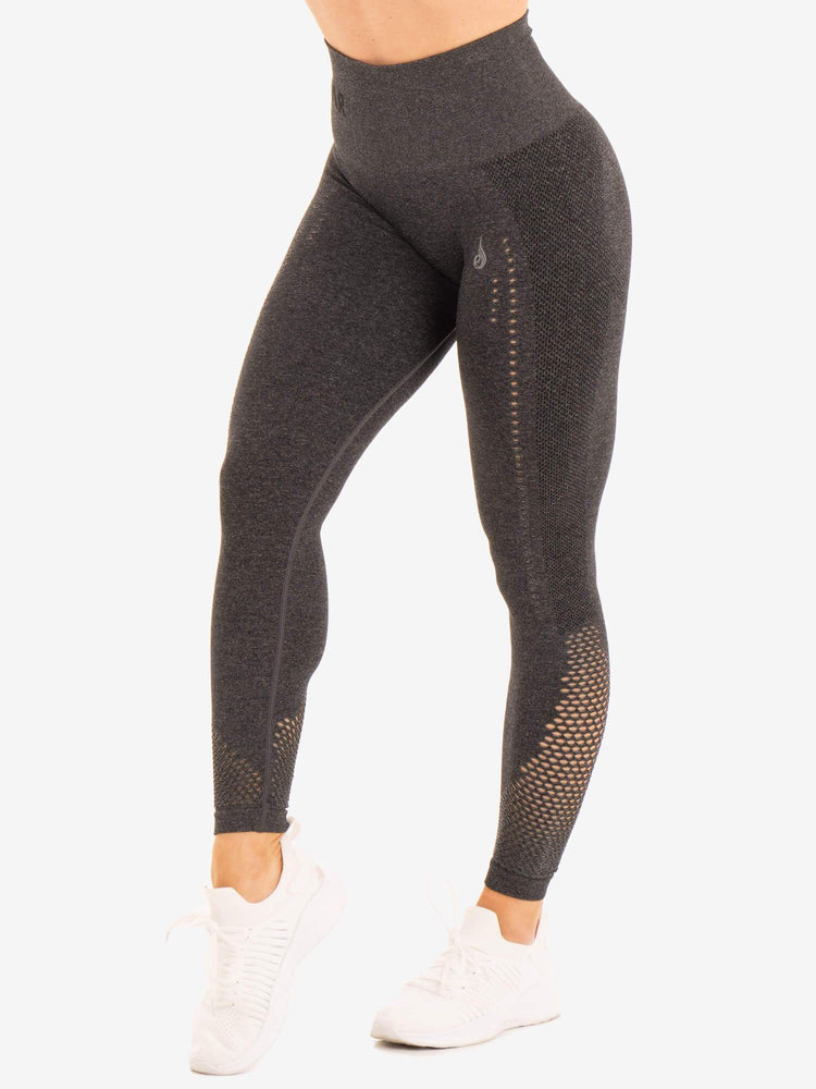 Leggins Ryderwear Seamless Staples Mujer Grises | RVMBO5124