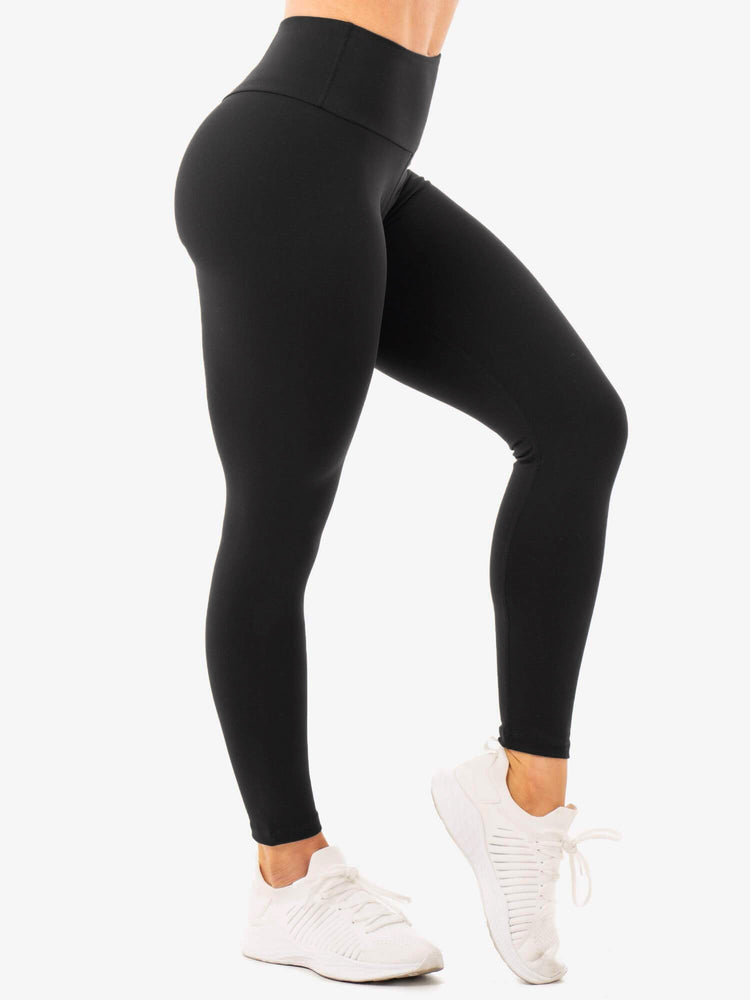 Leggins Ryderwear Staples High Waisted Mujer Negros | VWUMH7958