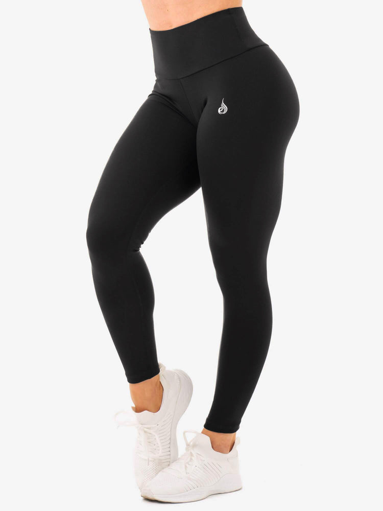 Leggins Ryderwear Staples High Waisted Mujer Negros | VWUMH7958