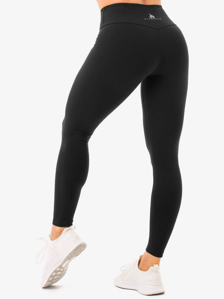 Leggins Ryderwear Staples High Waisted Mujer Negros | VWUMH7958