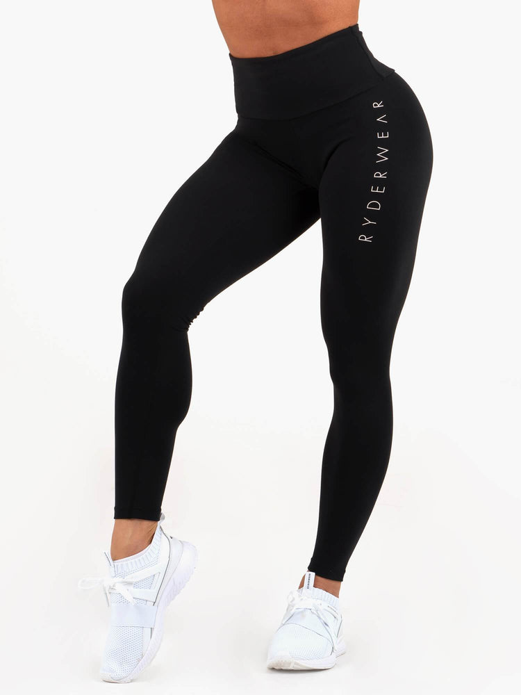 Leggins Ryderwear Staples Scrunch Bum Mujer Negros | BEQID7593