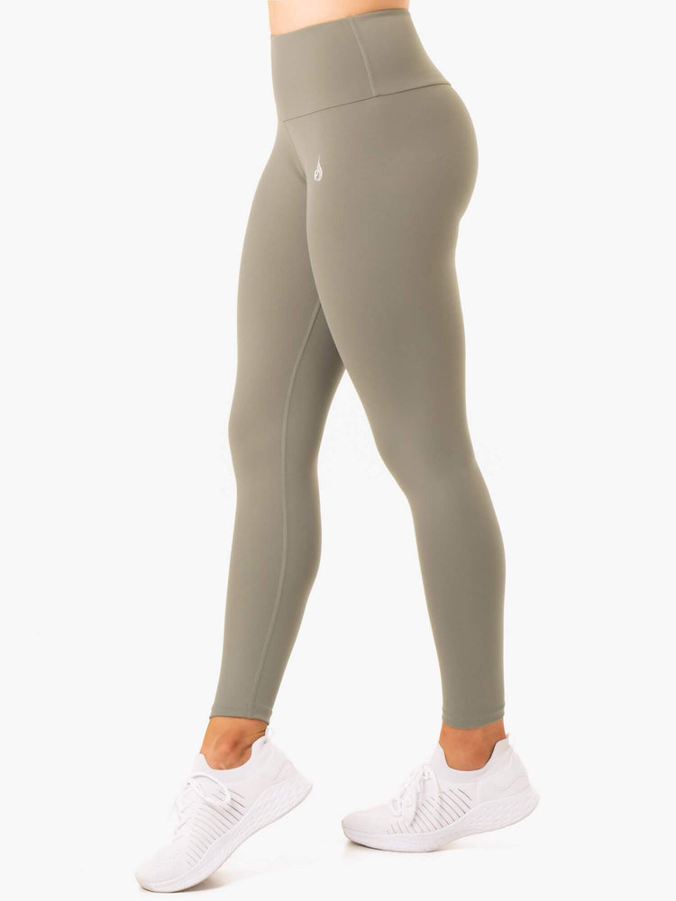 Leggins Ryderwear Staples Scrunch Bum Mujer Kaki | ENVYI8723