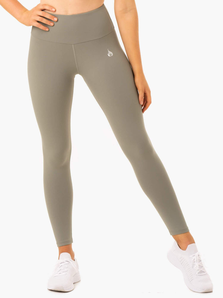 Leggins Ryderwear Staples Scrunch Bum Mujer Kaki | ENVYI8723