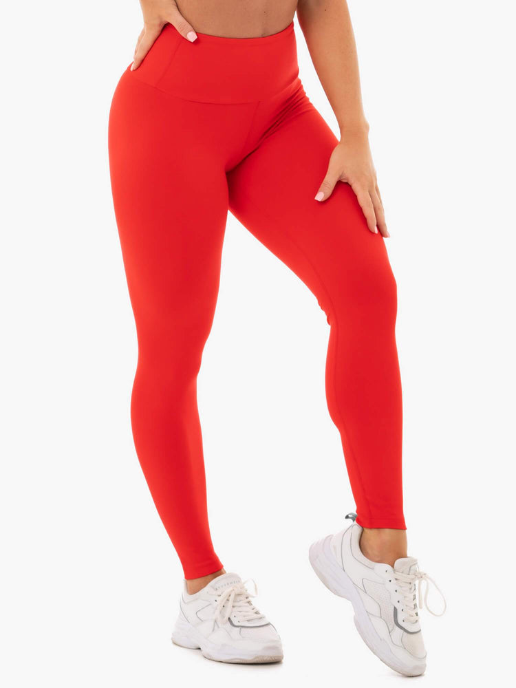 Leggins Ryderwear Staples Scrunch Bum Mujer Rojos | JWNER5372