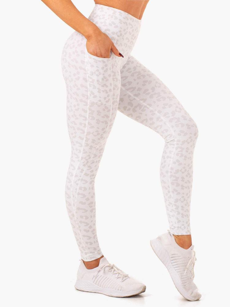 Leggins Ryderwear Ultra High Waisted Full Length Mujer Leopardo | DIGKM3829