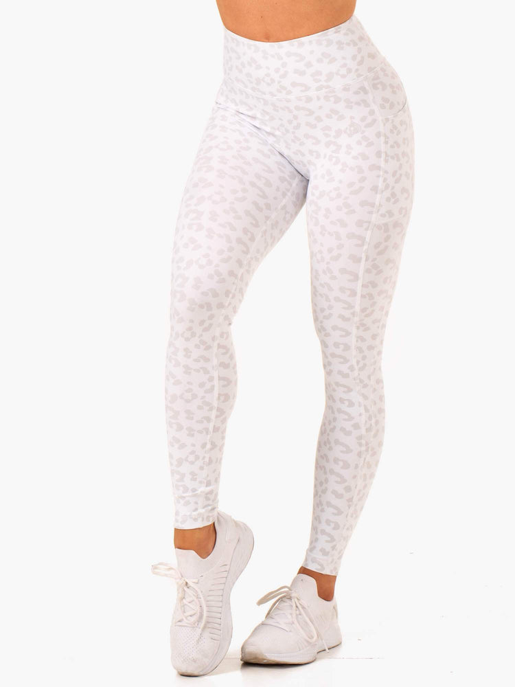 Leggins Ryderwear Ultra High Waisted Full Length Mujer Leopardo | DIGKM3829