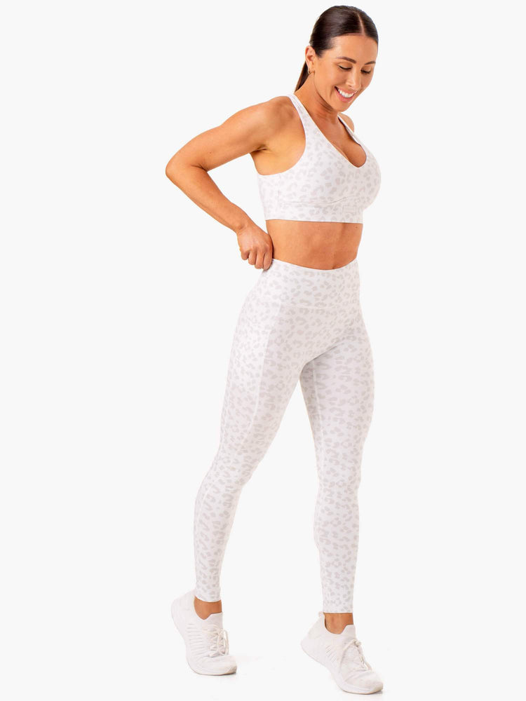 Leggins Ryderwear Ultra High Waisted Full Length Mujer Leopardo | DIGKM3829