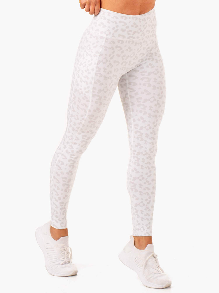 Leggins Ryderwear Ultra High Waisted Full Length Mujer Leopardo | DIGKM3829