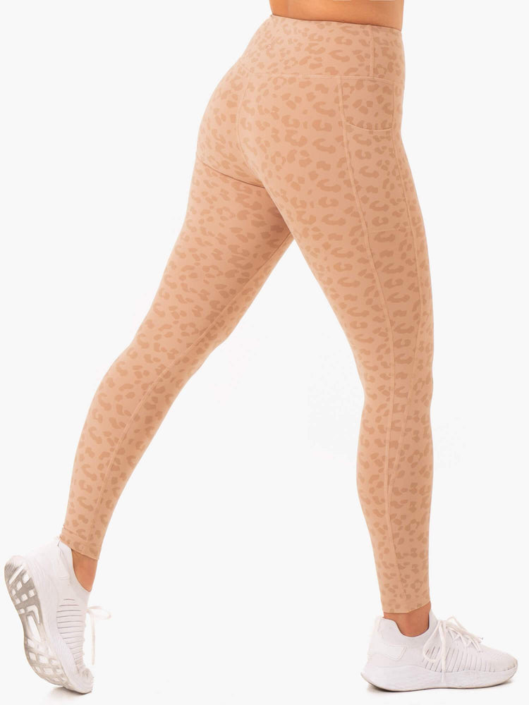 Leggins Ryderwear Ultra High Waisted Full Length Mujer Marrom | LOGYE0285