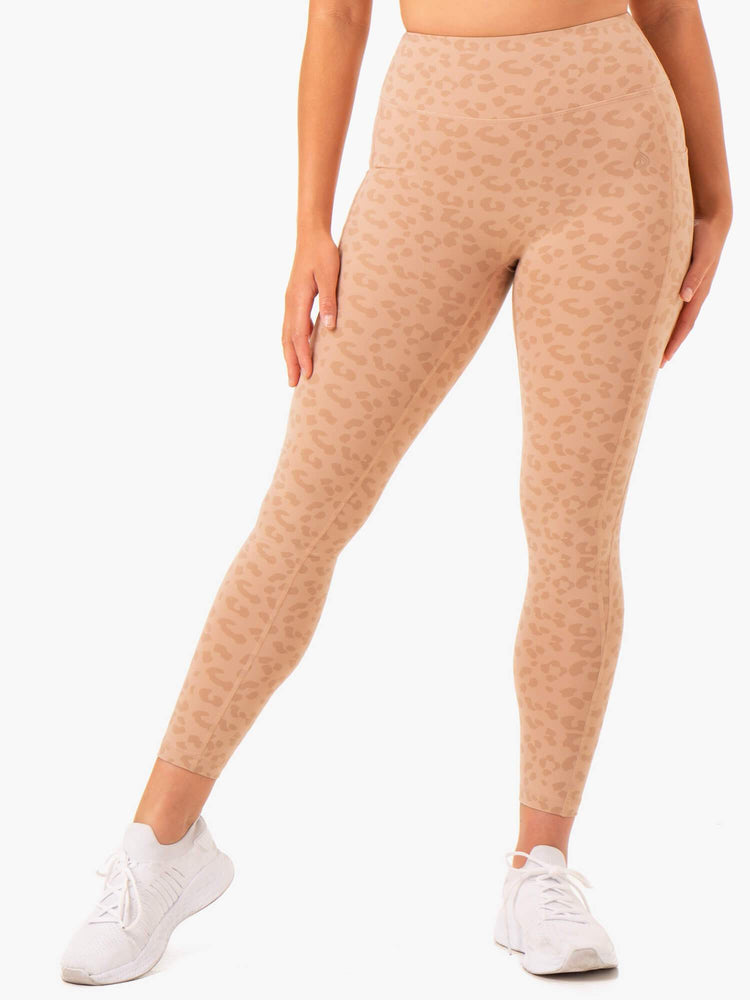 Leggins Ryderwear Ultra High Waisted Full Length Mujer Marrom | LOGYE0285