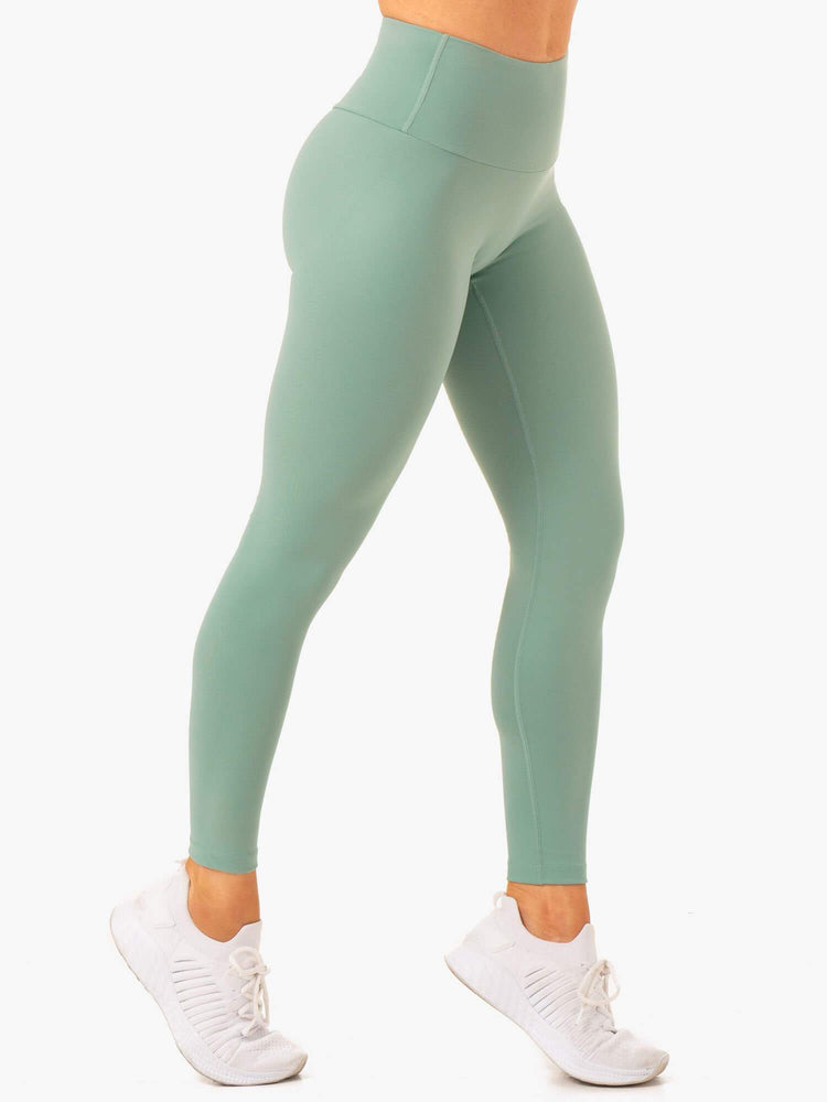 Leggins Ryderwear Vital High Waisted Scrunch Mujer Verde Oliva | BXLTS5284