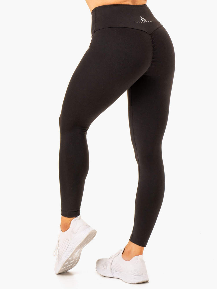 Leggins Ryderwear Vital High Waisted Scrunch Mujer Negros | MBIJV8609