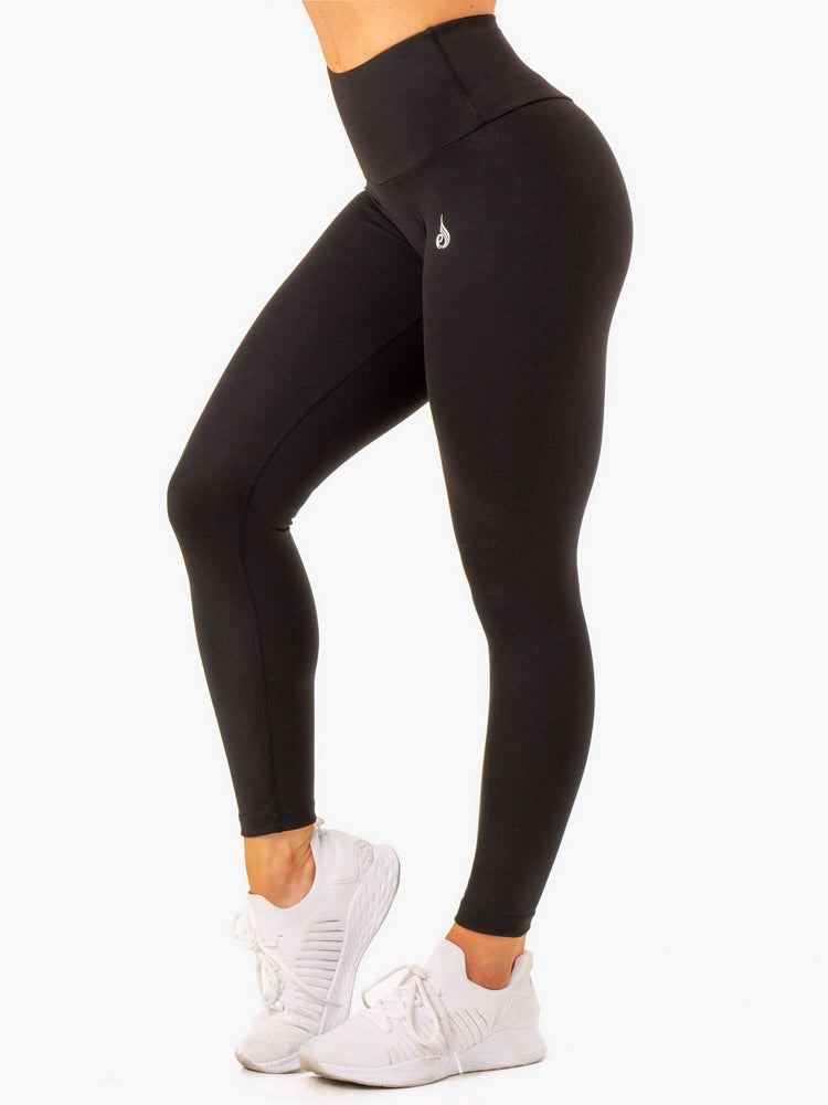 Leggins Ryderwear Vital High Waisted Scrunch Mujer Negros | MBIJV8609