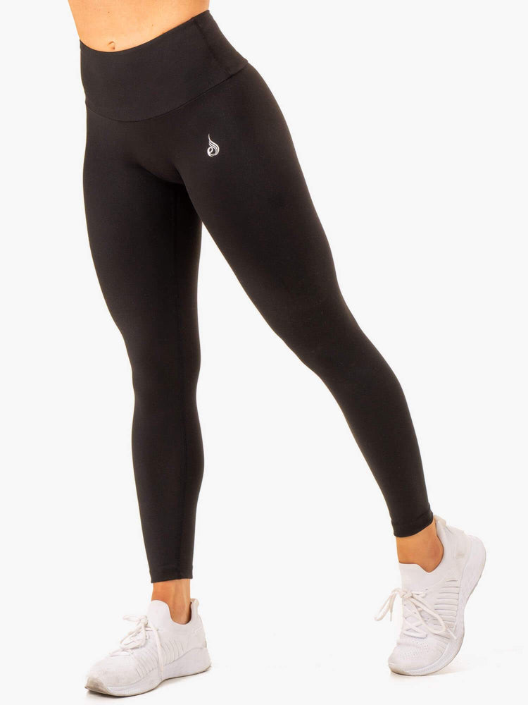 Leggins Ryderwear Vital High Waisted Scrunch Mujer Negros | MBIJV8609