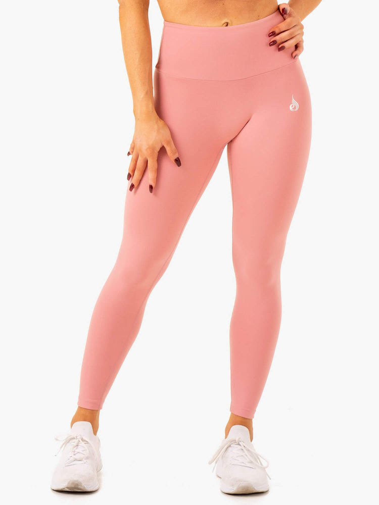 Leggins Ryderwear Vital High Waisted Scrunch Mujer Rosas | RYCWJ8574