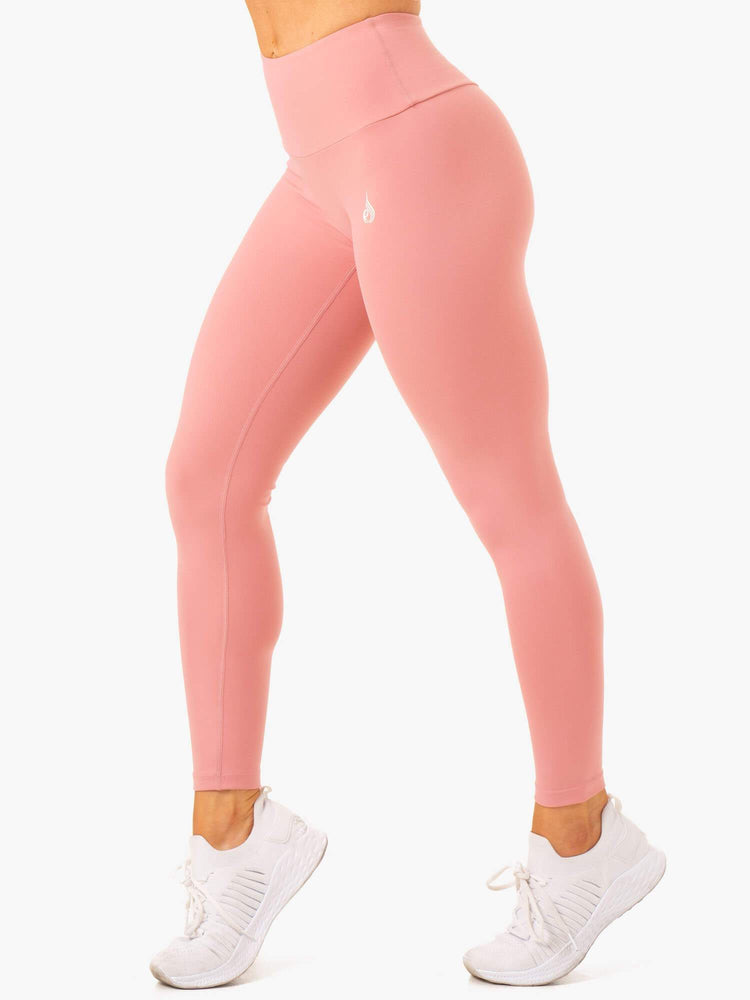 Leggins Ryderwear Vital High Waisted Scrunch Mujer Rosas | RYCWJ8574
