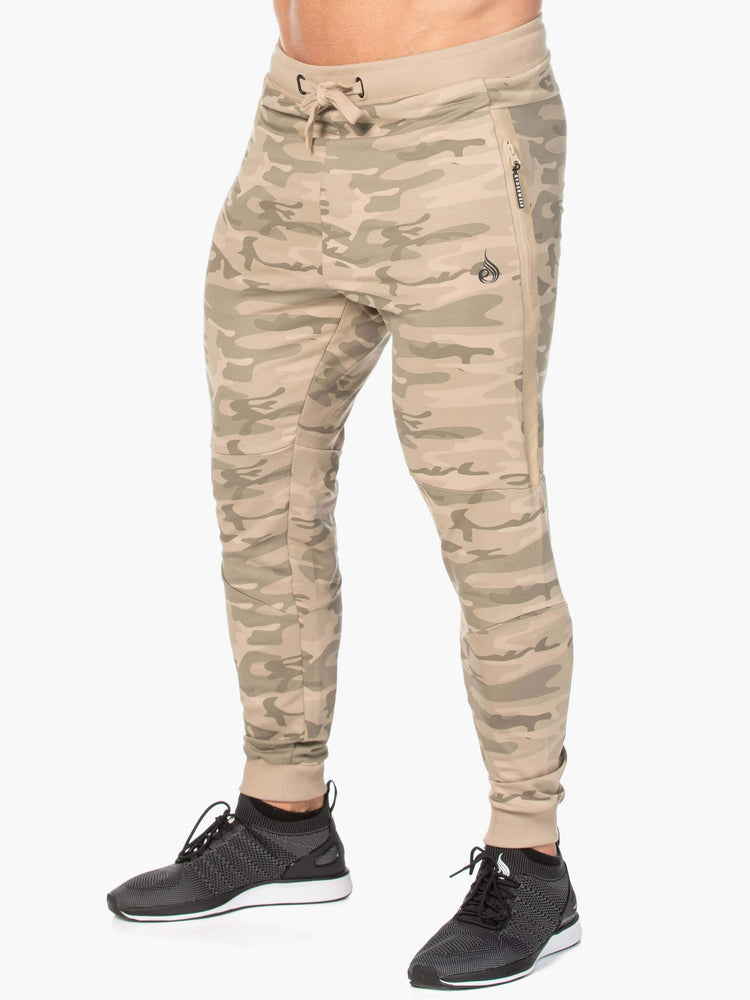 Pantalones Ryderwear Fleece Pista Hombre Camuflados | QRYFB2613