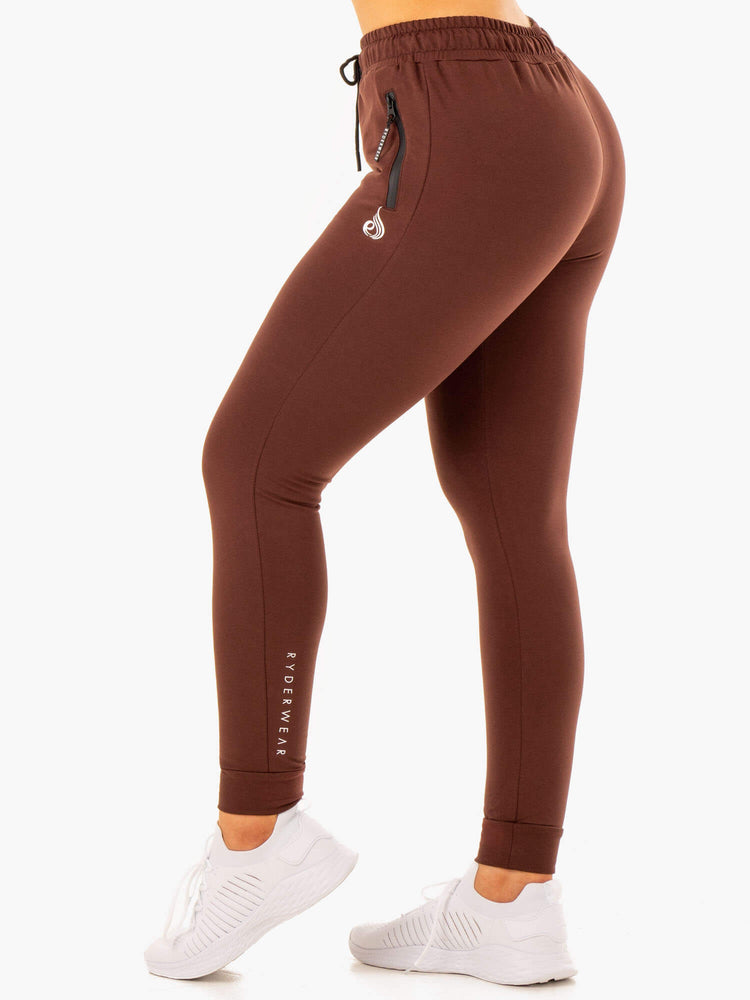 Pantalones Ryderwear Luxe Pista Mujer Chocolate | ETPMW8953