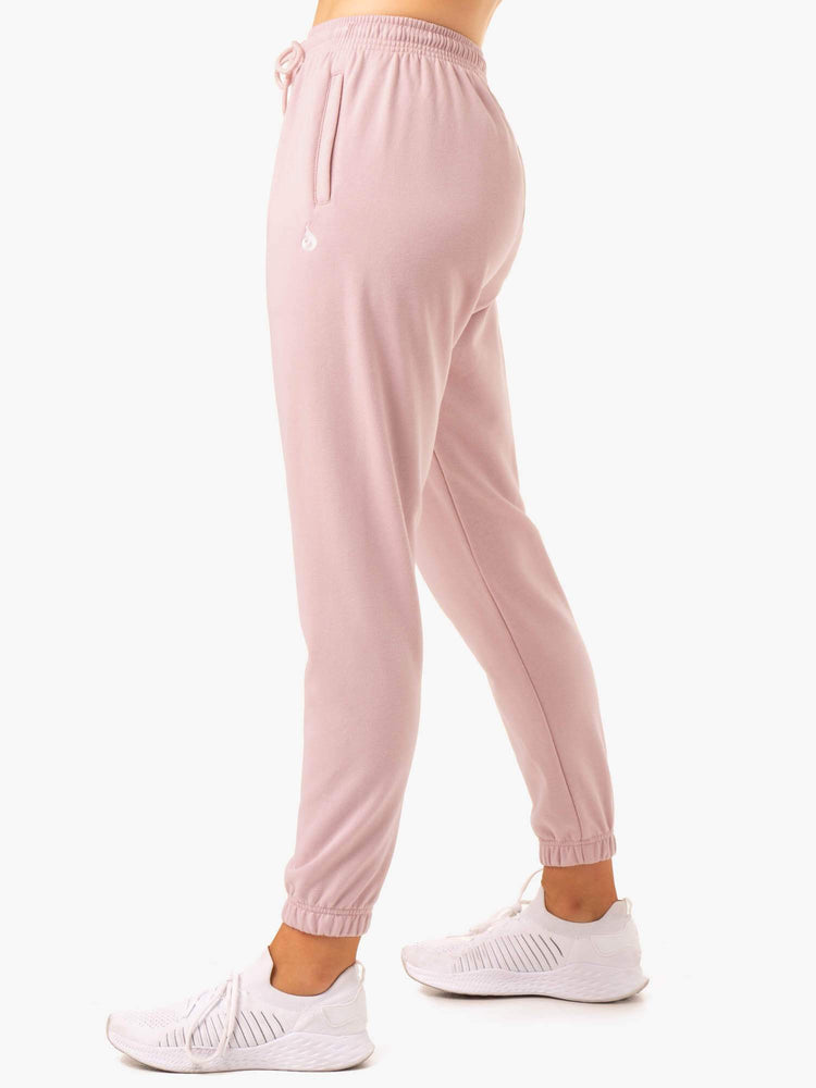 Pantalones Ryderwear Off-Duty Fleece Pista Mujer Rosas | ABHNS8970