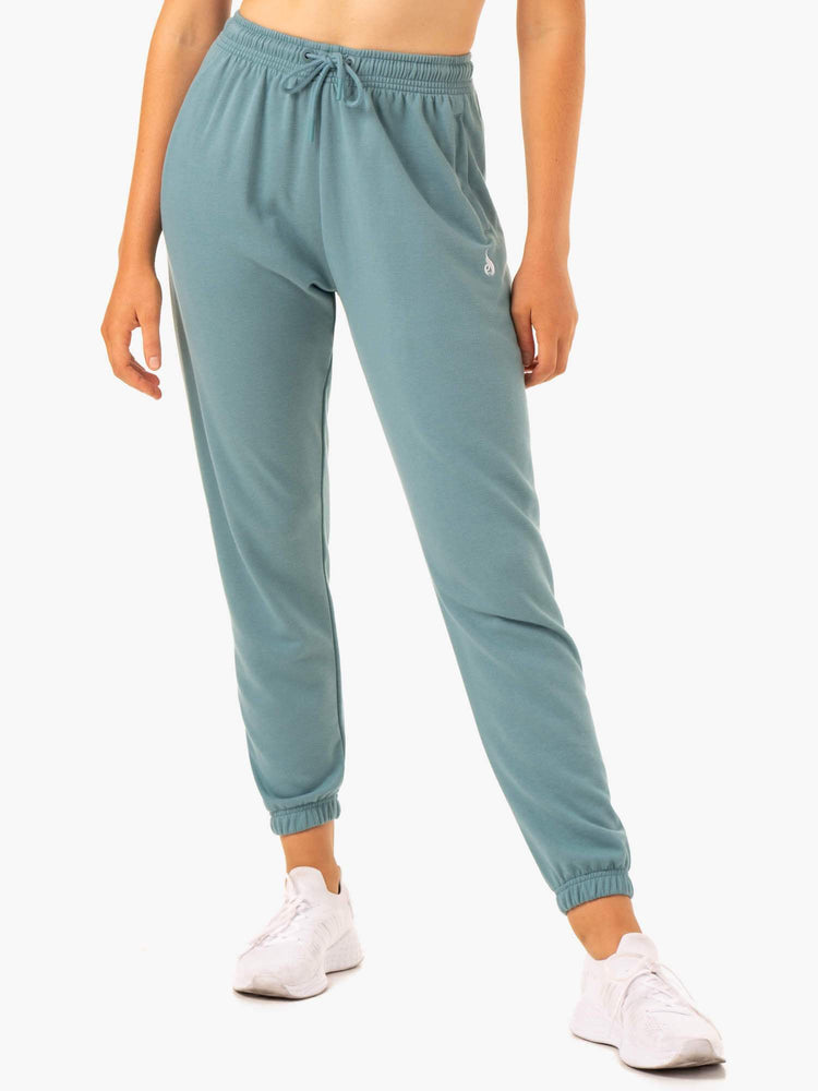 Pantalones Ryderwear Off-Duty Fleece Pista Mujer Verde Oliva | EPJUR0465