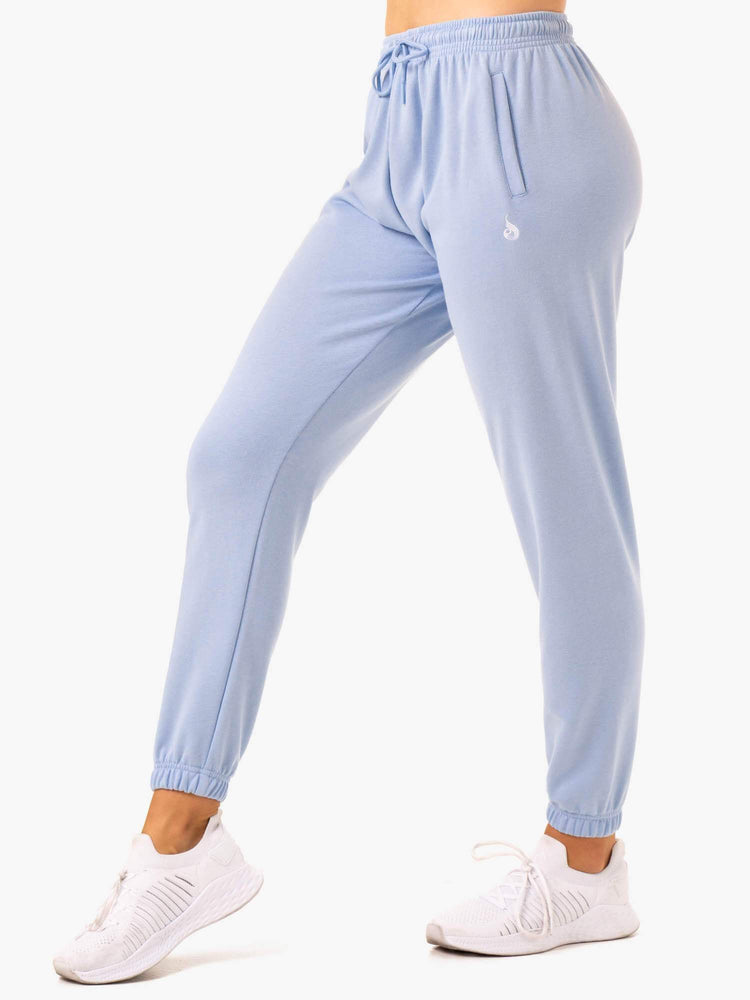 Pantalones Ryderwear Off-Duty Fleece Pista Mujer Azules | XKZUE2916