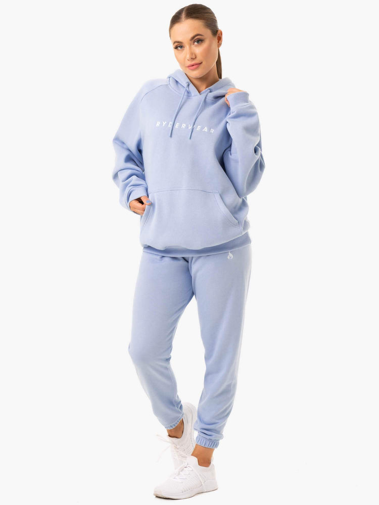 Pantalones Ryderwear Off-Duty Fleece Pista Mujer Azules | XKZUE2916