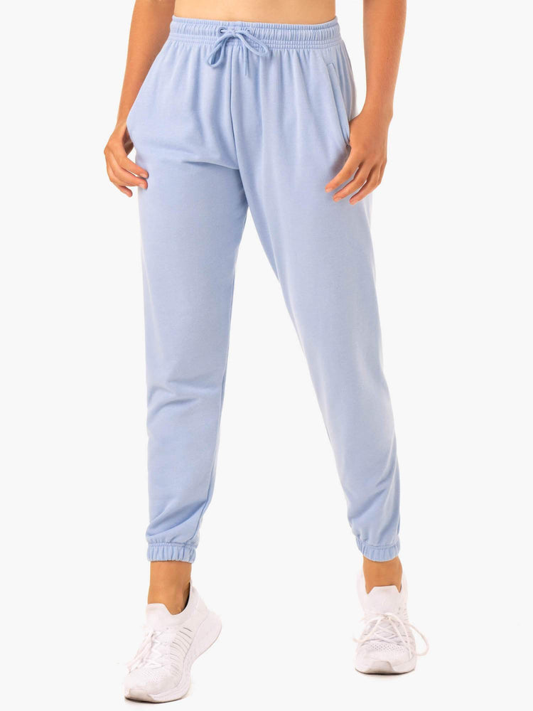 Pantalones Ryderwear Off-Duty Fleece Pista Mujer Azules | XKZUE2916