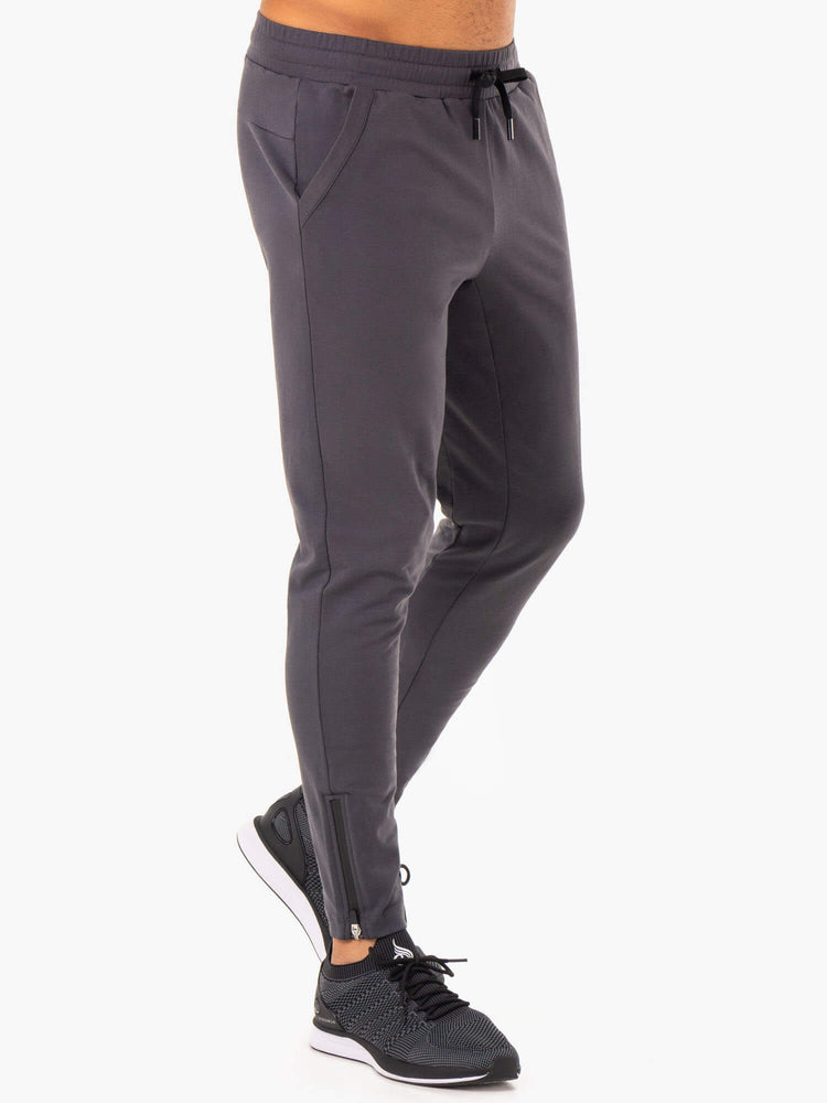 Pantalones Ryderwear Optimal Gym Pista Hombre Grises | NWCPL0712