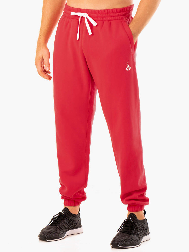 Pantalones Ryderwear Recharge Relaxed Pista Hombre Rojos | UDLTE1965