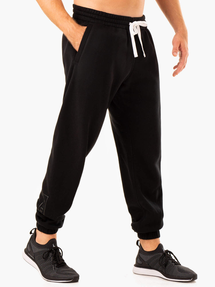 Pantalones Ryderwear Recharge Relaxed Pista Hombre Negros | VBAFD3074