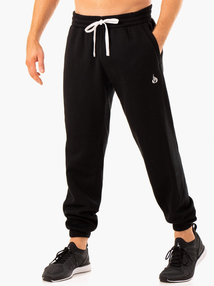 Pantalones Ryderwear Recharge Relaxed Pista Hombre Negros | VBAFD3074