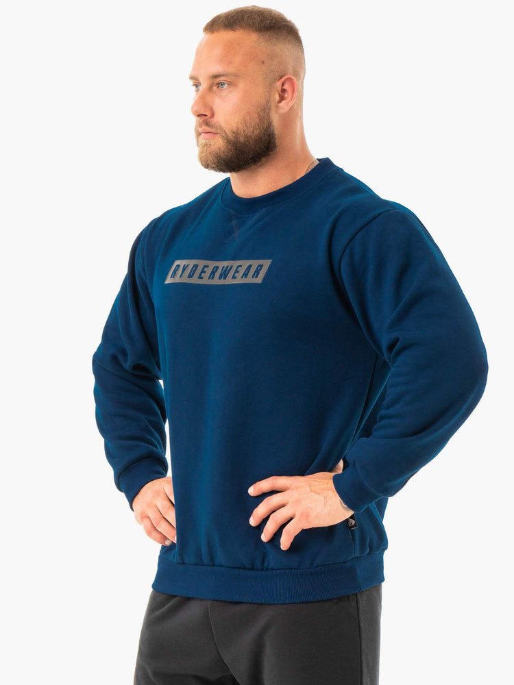 Pullover Ryderwear Force Hombre Azul Marino | RAHPG8495