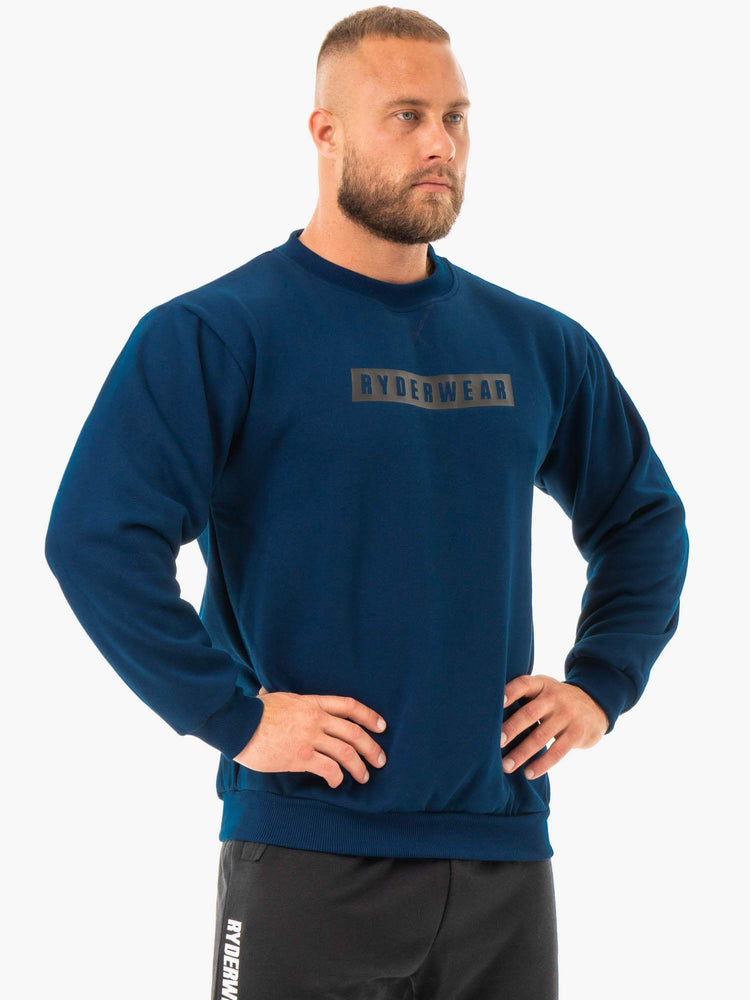 Pullover Ryderwear Force Hombre Azul Marino | RAHPG8495