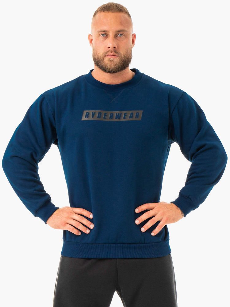 Pullover Ryderwear Force Hombre Azul Marino | RAHPG8495