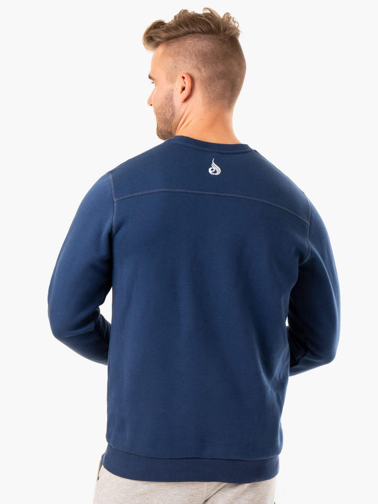 Pullover Ryderwear Recharge Hombre Azules | LGTZH8546