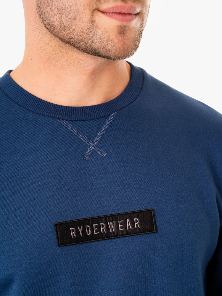 Pullover Ryderwear Recharge Hombre Azules | LGTZH8546