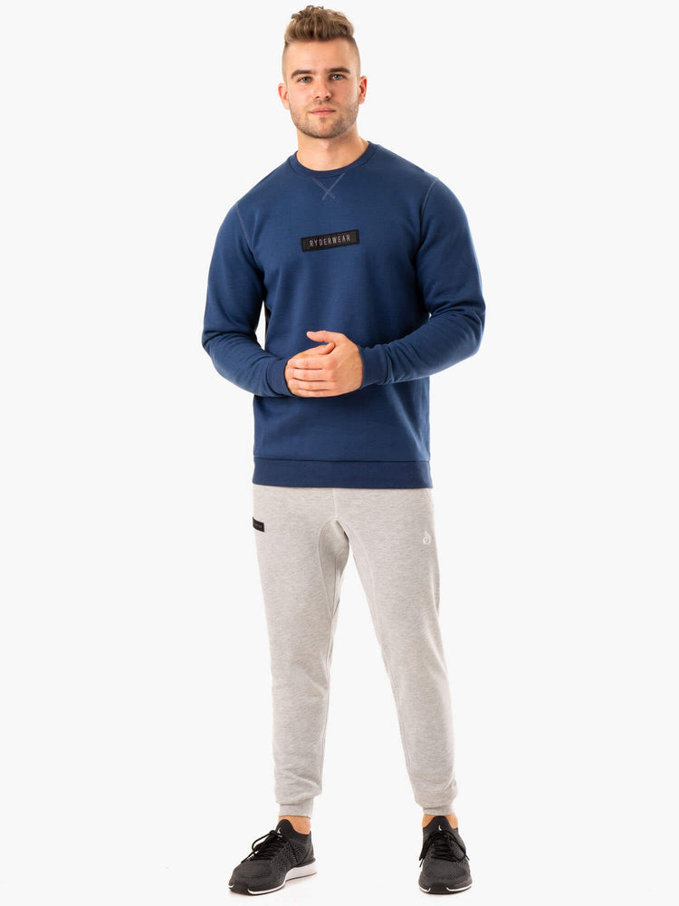 Pullover Ryderwear Recharge Hombre Azules | LGTZH8546