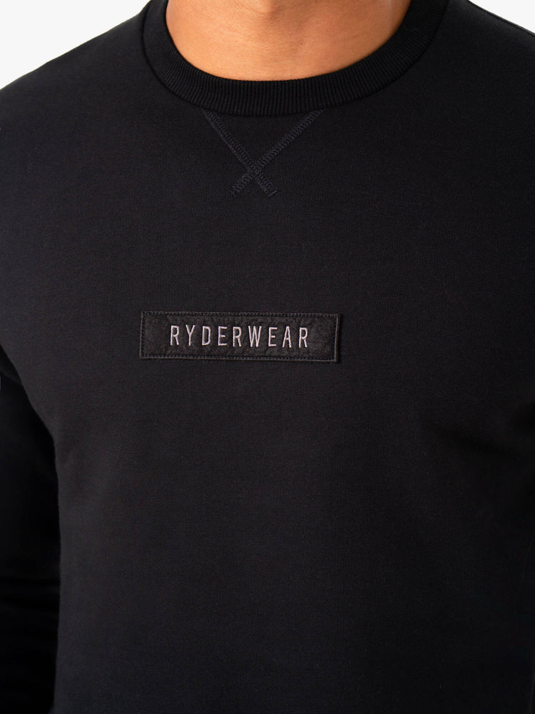 Pullover Ryderwear Recharge Hombre Negros | WZVTL7569