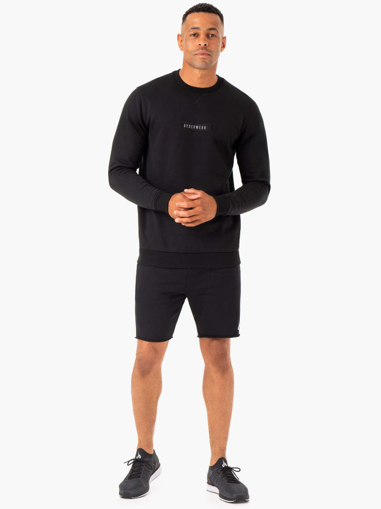 Pullover Ryderwear Recharge Hombre Negros | WZVTL7569