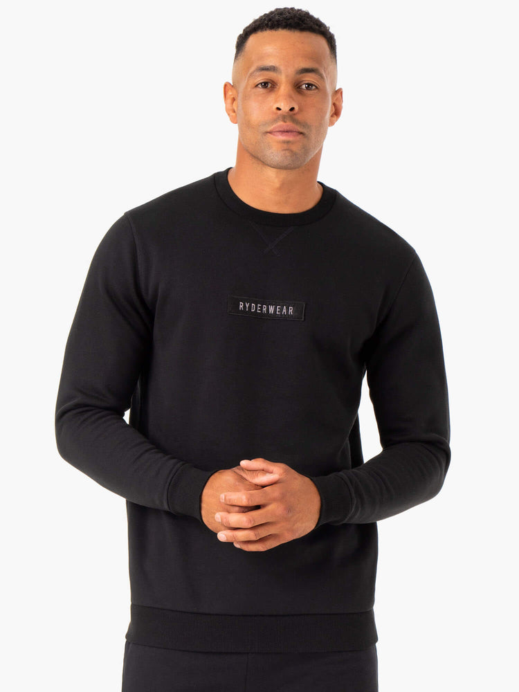 Pullover Ryderwear Recharge Hombre Negros | WZVTL7569