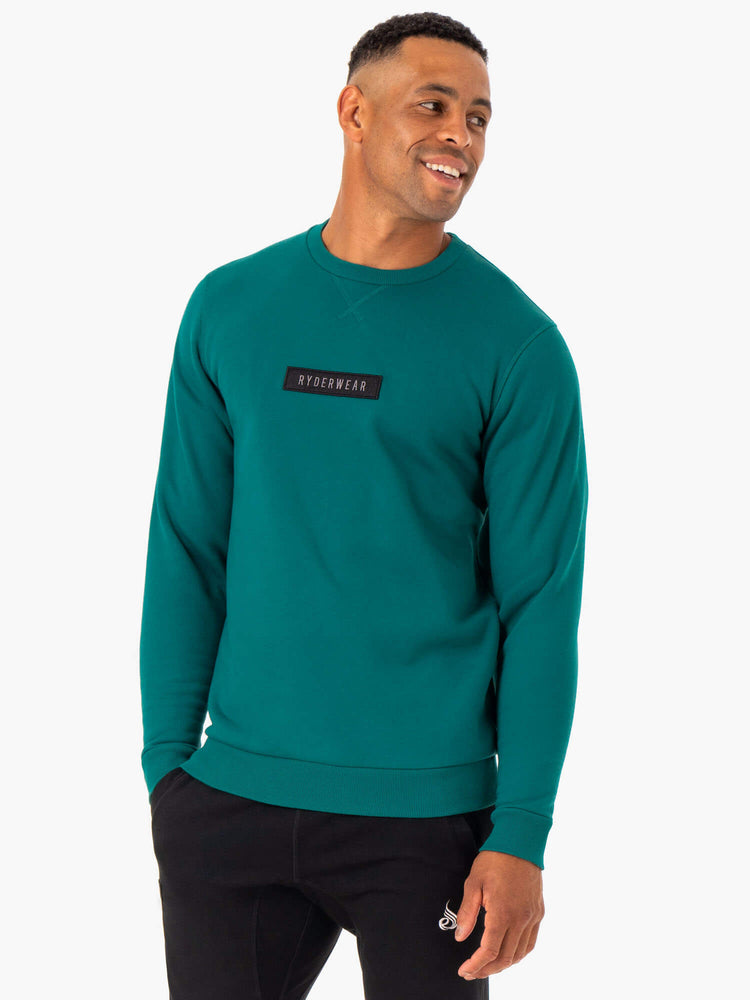 Pullover Ryderwear Recharge Hombre Turquesa | ZMSGT0452