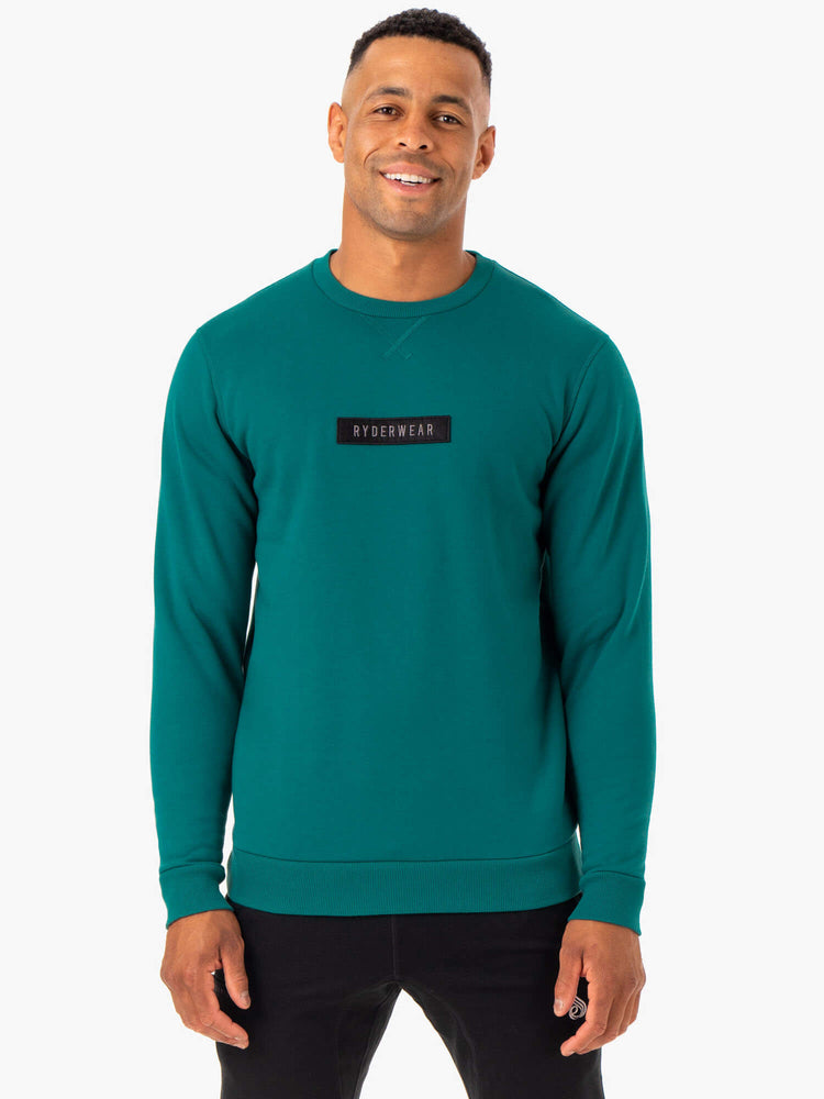 Pullover Ryderwear Recharge Hombre Turquesa | ZMSGT0452