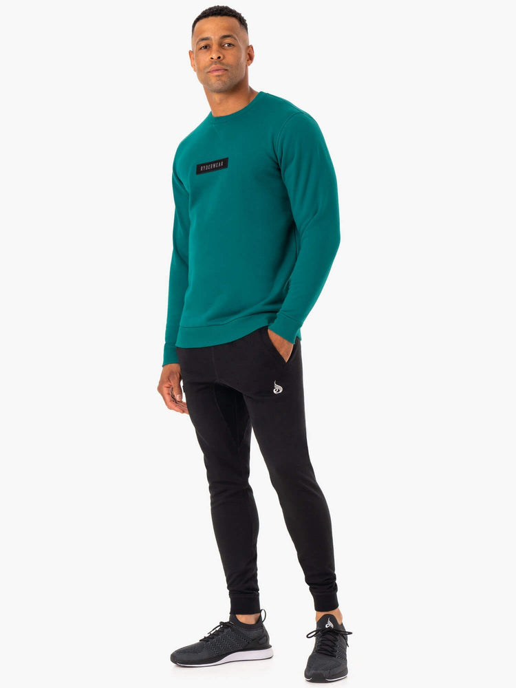 Pullover Ryderwear Recharge Hombre Turquesa | ZMSGT0452